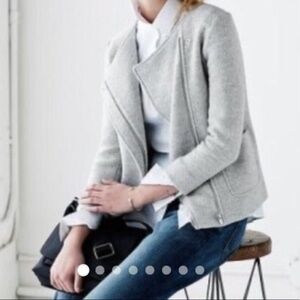 Banana republic gray wool blend coat Size 10P